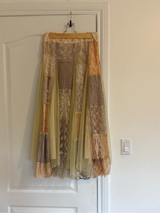 Free People Dresses & Skirts - Free People Fantasy Patchwork Lace Maxi Skirt | Rare Boho Size 2